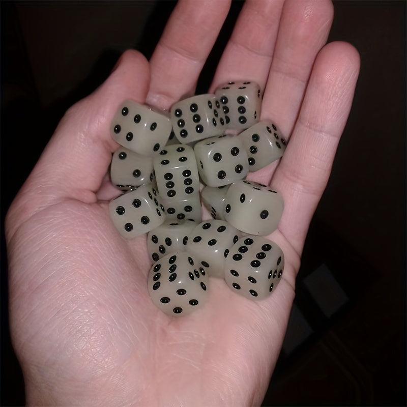 12pcs 14mm Luminous Game Dice Set