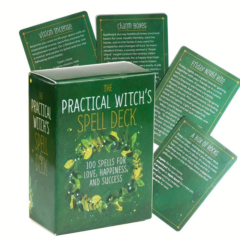 Practical Witch Spell Deck Tarot Cards English Vision Board Games