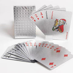 Waterproof Poker Deck Silvery Poker Suit, Plastic Magic Deck