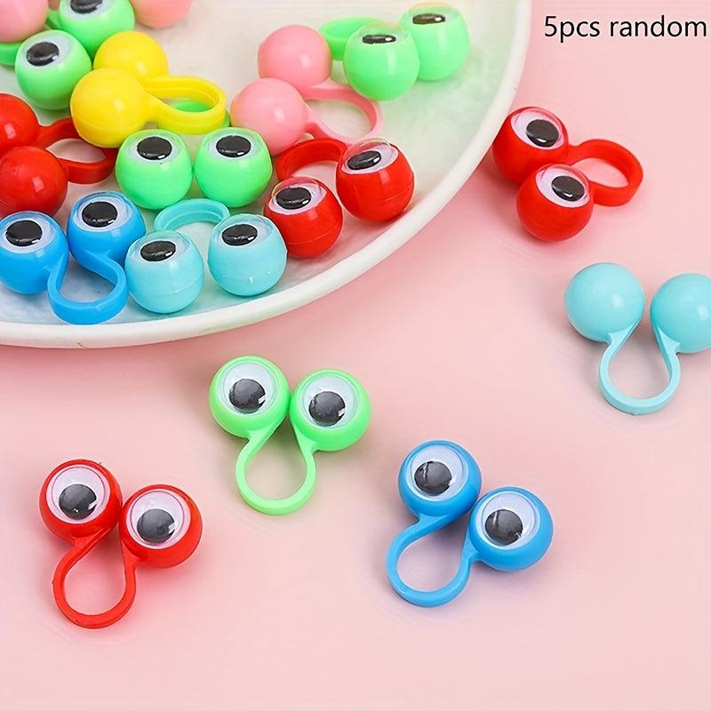 5pcs Big Eye Ring Tricky Toy for Halloween