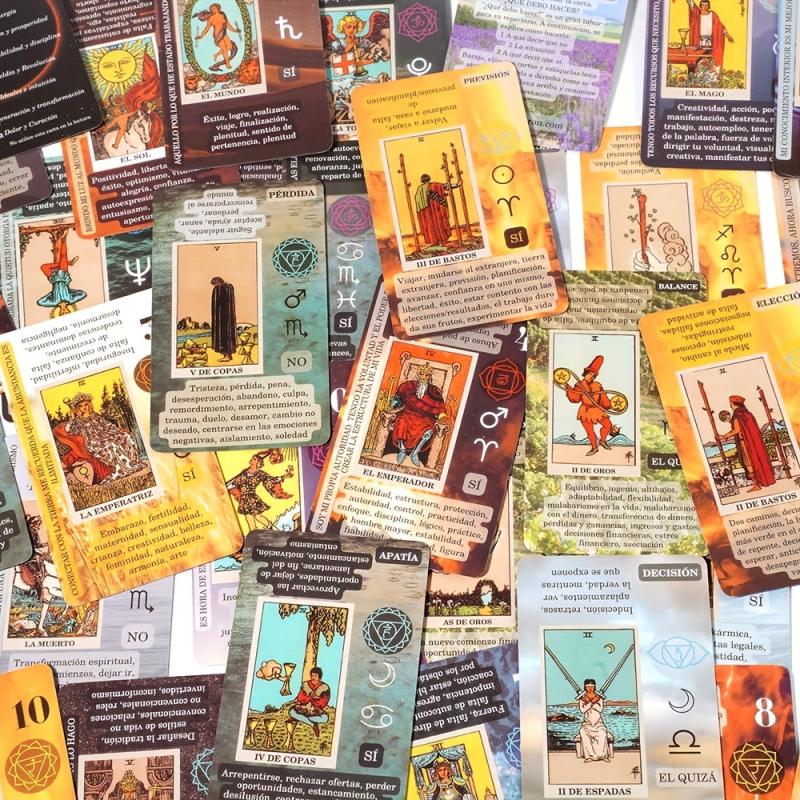 Tarot Cards Spanish Version Fate Fortune Telling Card Games