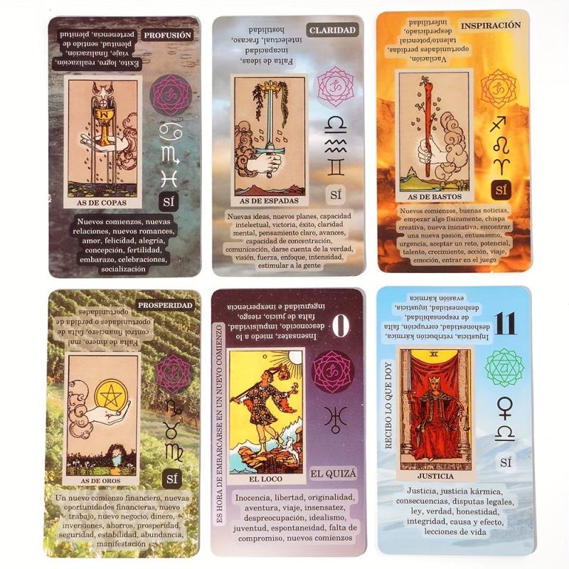 Tarot Cards Spanish Version Fate Fortune Telling Card Games