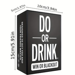 Do Or Drink Party Card Game Dare For Adults Night 350 Cards