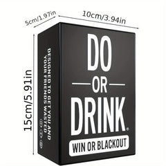 Do Or Drink Party Card Game Dare For Adults Night 350 Cards
