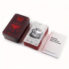 Occult Tarot In Tin Box Plated Edge Hot Sell Tarot Cards For Divination