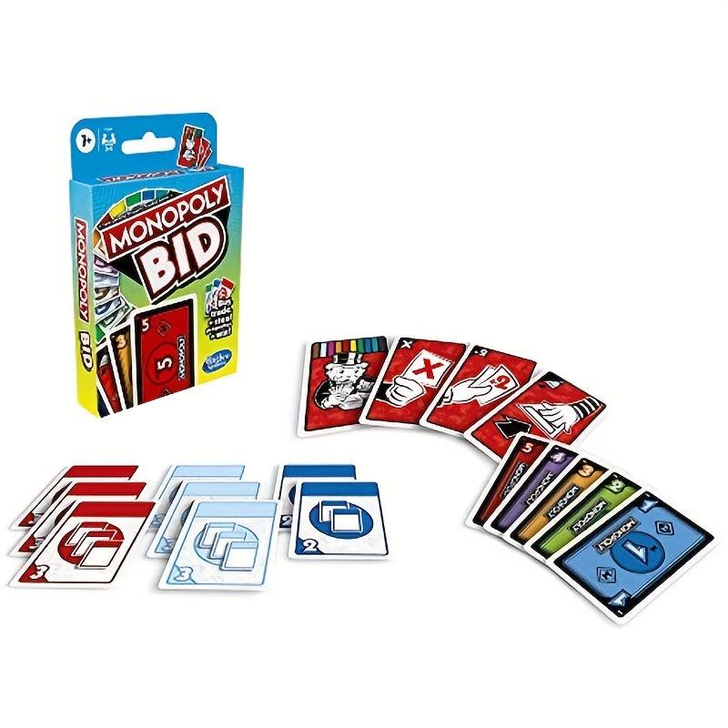 Monopoly Bid Game Quick Playing Card Game For 4 Players