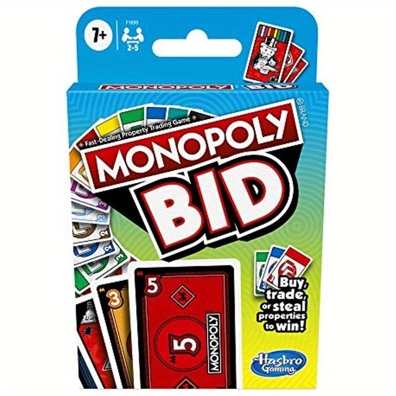 Monopoly Bid Game Quick Playing Card Game For 4 Players