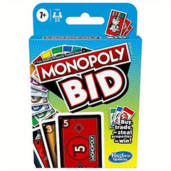 Monopoly Bid Game Quick Playing Card Game For 4 Players