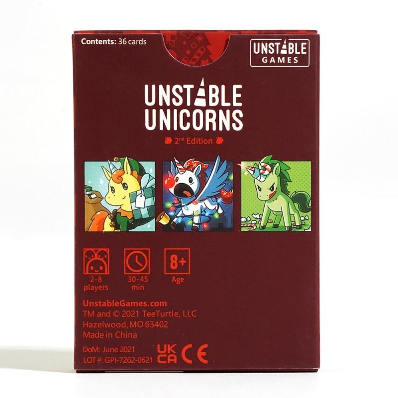 Christmas Expansion Pack Unicorn Board Game Card