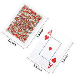 2 Pack Waterproof Jumbo Playing Cards Large Print Professional Poker Size