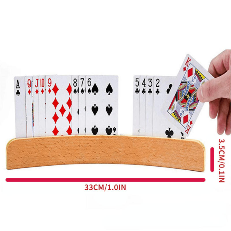 Wooden Playing Card Holder for Card Games