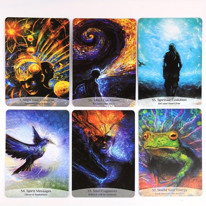Sacred Spirit Reading Energy Cards Deck with Electronic Guidebook