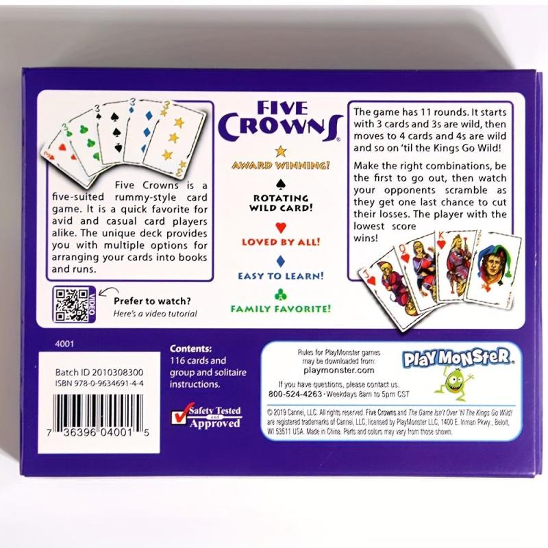 Five Crowns Card Game Family Board Game