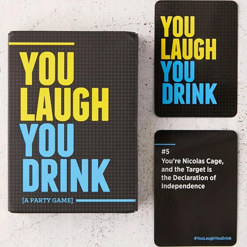 You Laugh You Drink Card Game - Hilarious Party Game