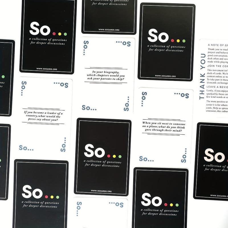 Conversation Starter Card Game for Adults and Families