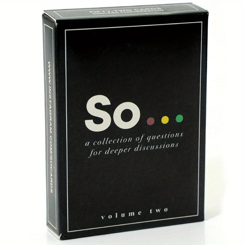 Conversation Starter Card Game for Adults and Families
