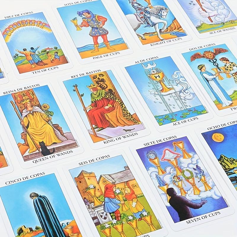 Spanish English Rider Waite Tarot Cards Deck Set