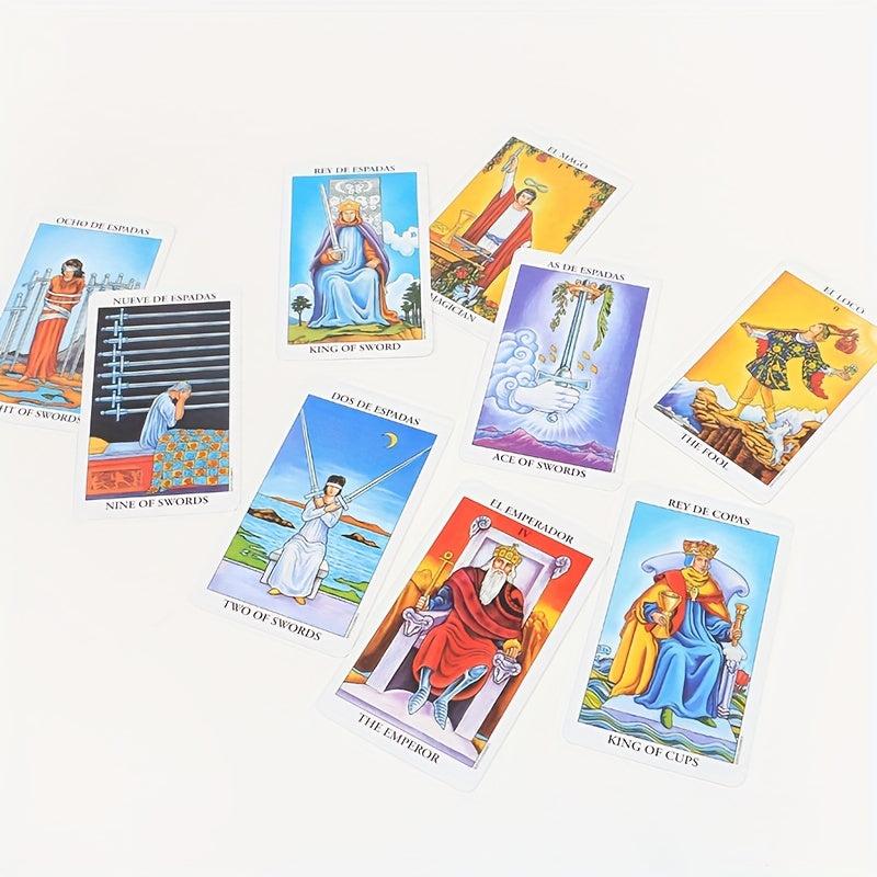 Spanish English Rider Waite Tarot Cards Deck Set