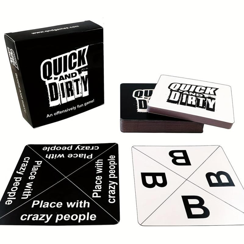 70pc Quick And Dirty Card Game Fun Game Cards