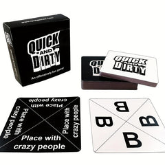 70pc Quick And Dirty Card Game Fun Game Cards
