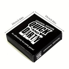70pc Quick And Dirty Card Game Fun Game Cards