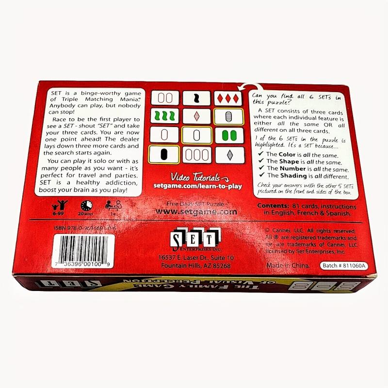 Visual Perception Family Card Game Race To Find Matches 81 Cards