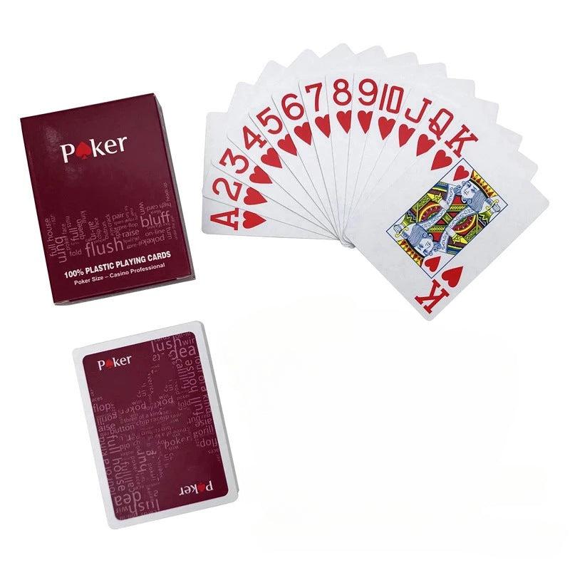 Texas Plastic Playing Cards Frosted Poker Game Party Props