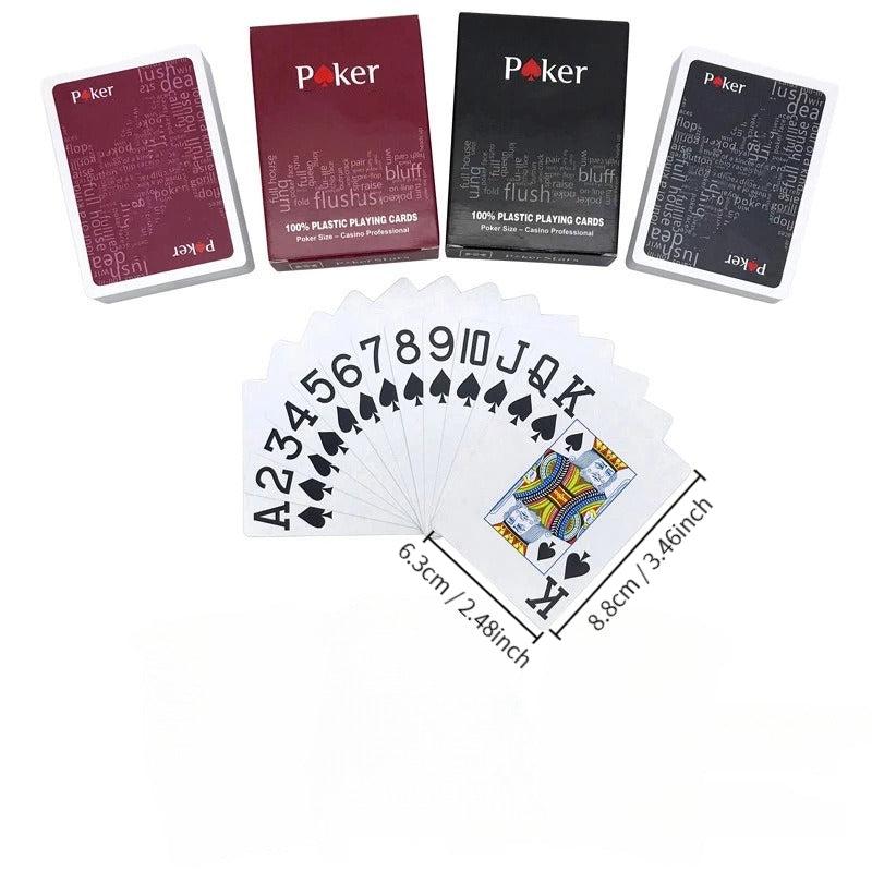 Texas Plastic Playing Cards Frosted Poker Game Party Props