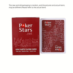 Texas Plastic Playing Cards Frosted Poker Game Party Props