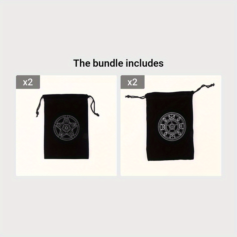 Velvet Pentagram Tarot Storage Bag