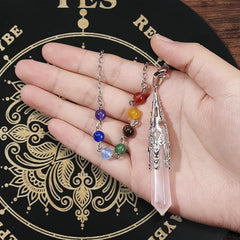 Wooden Pendulum Board Witchcraft Divination Crystal Dowsing Pendulum