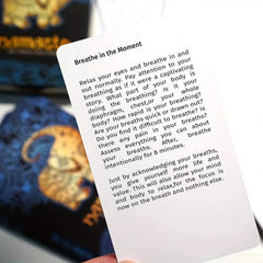 Namaste Stress Less Self Relaxation Decompression Card Female Game