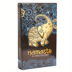 Namaste Stress Less Self Relaxation Decompression Card Female Game