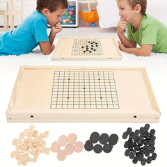 Wooden Desktop Hockey Game - Fun 2-in-1 Board Game for Kids