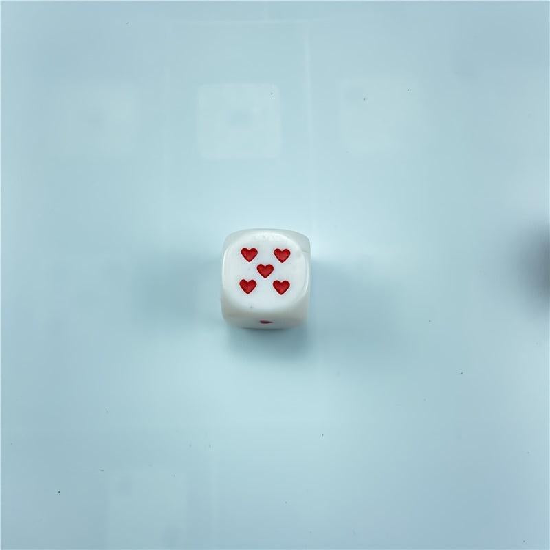 25mm Heart Shaped Dice for Home Parties & RPG Board Games
