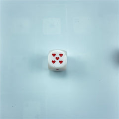 25mm Heart Shaped Dice for Home Parties & RPG Board Games