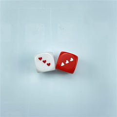 25mm Heart Shaped Dice for Home Parties & RPG Board Games