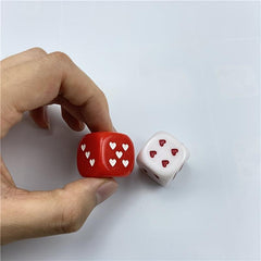 25mm Heart Shaped Dice for Home Parties & RPG Board Games