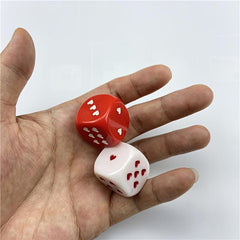 25mm Heart Shaped Dice for Home Parties & RPG Board Games