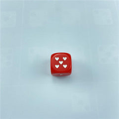 25mm Heart Shaped Dice for Home Parties & RPG Board Games