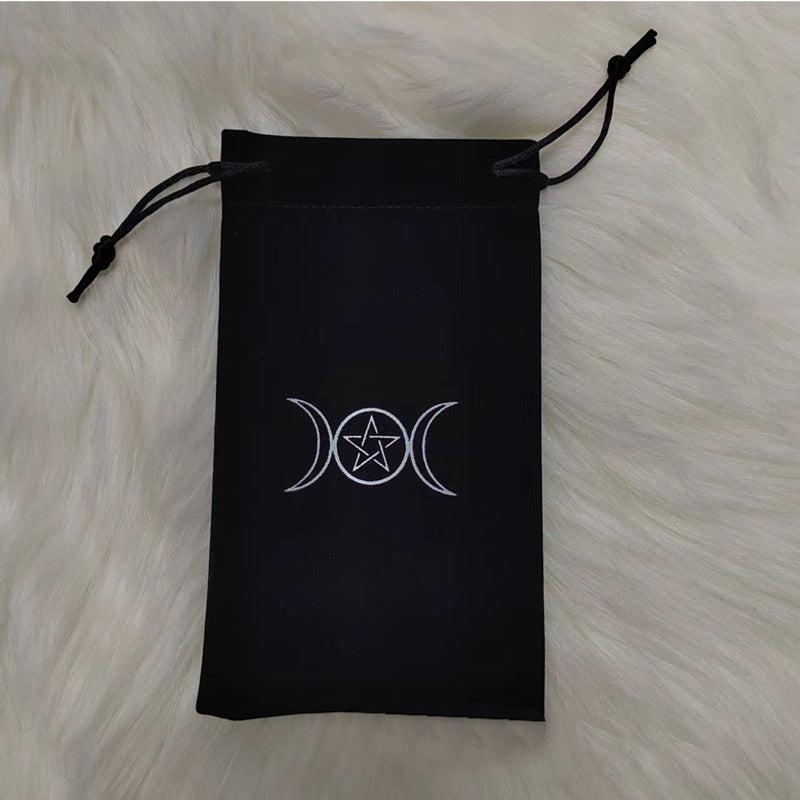 Velvet Moon Phase Goddess Dice Bag Tarots Storage Bag