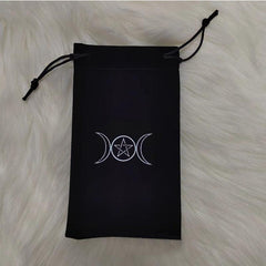 Velvet Moon Phase Goddess Dice Bag Tarots Storage Bag