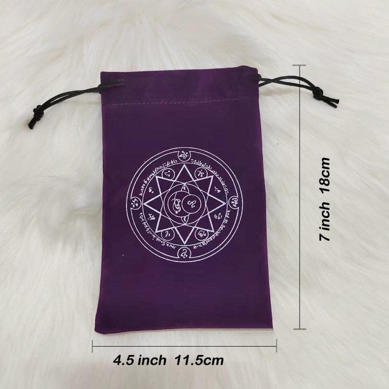 Velvet Moon Phase Goddess Dice Bag Tarots Storage Bag