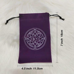 Velvet Moon Phase Goddess Dice Bag Tarots Storage Bag