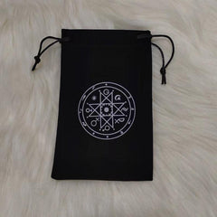 Velvet Moon Phase Goddess Dice Bag Tarots Storage Bag
