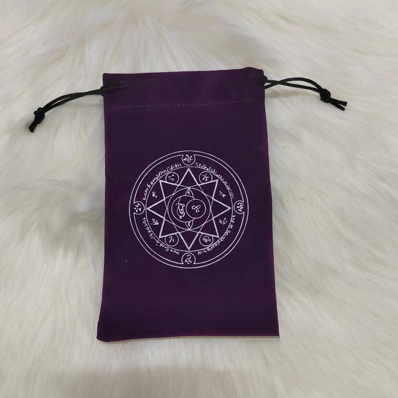 Velvet Moon Phase Goddess Dice Bag Tarots Storage Bag