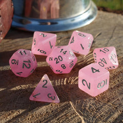 Champagne Starry Sky RPG Dice Set for Party