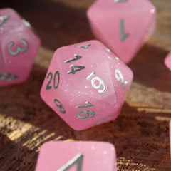 Champagne Starry Sky RPG Dice Set for Party