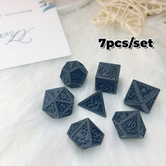 7pcs Acrylic Dice Table Games Role Playing & Family Party Favors