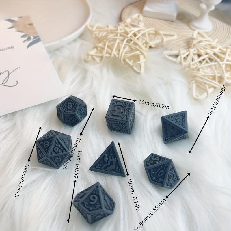 7pcs Acrylic Dice Table Games Role Playing & Family Party Favors